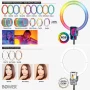 Bower Wireless Creator 12-inch Collapsible RGB LED Ring Light, Black - Image 6