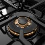ZLINE - 30 in. Wide 4 Burner Autograph Satin SteelParamount Built-In Gas Cooktop DuoPro and Gold Accents (PSRTSZ-30-G) - Stainless Steel - Image 3