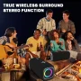Lvelia Portable Bluetooth Speakers,Wireless Speaker with Loud Stereo Sound,Bluetooth 5.3, RGB Lights, Dual Pairing for Home, Outdoor, Party,Gift Ideas - Image 4