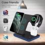 Wireless Charger Station,3 in 1 Fast Wireless Charging Station Wireless Charger Station for iPhone 14 13 12/11 PRO Max/X/XS Max /8/ iWatch Series 2/3/4/5 /6/7 Airpods 3/2/1 with QC 3.0 Adapter - Image 6