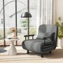 Gray 3-in-1 Convertible Sofa Bed with 5-Position Adjustable Backrest and Lumbar Pillow - Image 1