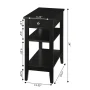 American Heritage 3 Tier Black End Table - Image 3