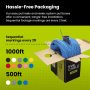 TRUE CABLE Cat6 Riser (CMR), 1000ft, Blue, 23AWG 4 Pair Solid Bare Copper, 550MHz, ETL Listed, Unshielded Twisted Pair (UTP), Bulk Ethernet Cable - Image 5