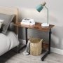 Rolling Adjustable Height Computer Desk Home PC Laptop Table Sofa Bed Side Table - Image 2