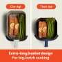 Bella - Fits-anywhere Kitchenware: 4-qt. Slim Air Fryer - Surf - Image 4