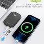 EWA Magnetic Wireless Power Bank, Mini Portable Charger Fast Wireless Charging and USB-C Quick Charge, 4,200mAh External Battery Pack Compatible with iphone13/iPhone12/ Mini/Pro/Pro Max (Rubber Black) - Image 5