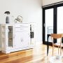 Sideboard Buffet Server Storage Cabinet with 2 Drawers and Glass Doors - Image 5