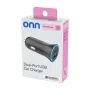 onn 24W Dual USB-A Port Car Charger with Compact Design for Cigarette Lighter Adapter - Image 6