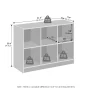 Furinno Basic 3x2 Cube Organizer Shelf Storage, Bookcase, White - Image 3