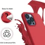 Silicone Case for iPhone 12 Pro Max -{Shock-Absorbent- Raised Edge Protection- Compatible with iPhone 12 Pro Max (6.7 inch} Red Color - Image 4