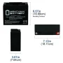 12-Volt 18 Ah Rechargeable Sealed Lead Acid (SLA) Internal Thread Battery - Image 2