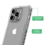 onn Protective Gel Phone Case for iPhone 15 Pro Max - Clear - Image 3