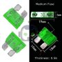 25Pcs Medium Blade Fuses Assorted Kit 30A Car Auto Van Truck Boat 12V 24V - Image 3