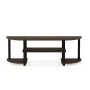 Furinno 11058CWN-BK Turn-S-Tube Wide TV Entertainment Center, Columbia Walnut & Black - 15.9 x 47.25 x 13.4 in. - Image 2