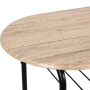 Mainstays 3 Piece Metal and Wood Dining Set, Black and Gray Color - Image 2