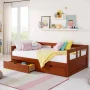 Melody Chestnut Twin to King Bed with Under Bed Storage - Image 5