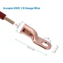 20PCS 1/0 AWG Gauge Copper Lugs W/ BLACK & RED Heat Shrink Ring Terminals Wire - Image 2