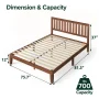 Zinus Vivek 37" Wood Platform Bed Frame with Headboard, Twin - Image 5