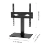 KFFKFF TV Stand Mount Swivel Universal TV Stand for 32"-55" TVs Adjustable Height - Image 3