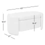Chule Boucle Upholstered Storage Bench - Image 5