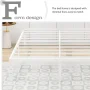 alazyhome 14 inch Metal Platform Twin XL Bed Frame with Heavy Duty Steel Slat Support, White - Image 3