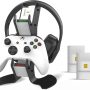 Controller Charger Dock Station for Xbox One, Fast-Speed Dual Charging Dock/Headset Controller Stand- Included 2x850 mAh Rechargeable Battery Packs (White) - Image 2