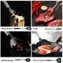 KSENDALO Silicone Cooking Utensils Set, 26 Pcs, Heat Resistant Kitchen Utensils Set, Black - Image 5