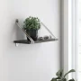 24 in. x 8 in. x 0.75 in. Medium Wood Stain Decorative Wall Shelf - Image 5