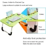 kibhous Laptop Desk Foldable Bed Tray Table Laptop Bed Stand Standing Table for Bed Sofa Couch Floor Green - Image 3