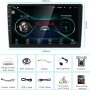 Hodozzy 10.1 Android Car Stereo Double Din Touch Screen Car Radio GPS Support Wireless CarPlay Android Auto Mirror Link WiFi Bluetooth FM Radio Touch Screen Car MP5 Player Backup Camera External Mic - Image 1