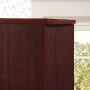 Hodedah 3 Door Bedroom Armoire with Drawers, Mahogany - Image 4