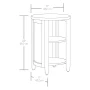 Better Homes & Gardens Springwood Caning Side Table, Light Honey Finish - Image 5