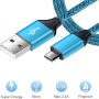 Android Charger Fast Charging, USB Wall Charger Plug Block Adapter with Fast Long Android Phone Charger Micro USB Charger Cable Cord 6ft for Samsung Galaxy S7 S6 J3 J7 Note 5,Tablet,Kindle Fire - Image 2