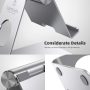 Tablet Stand Adjustable, Lamicall Phone Stand : Desktop Stand Holder Dock Compatible with Phone Xs Max XR, New iPad 2018 Pro 9.7, 10.5, Air Mini 2 3 4, Kindle, Accessories, Tab (4-13 inch) - Silver - Image 5