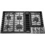 KitchenAid - 36 in. Wide 5 burners Gas Cooktop - Stainless Steel - Image 1