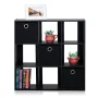Furinno 13207 Simplistic 9-Cube Organizer with Bins - Image 4