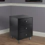 Daniel Accent Table with 3 Drawers in Black Finish - Image 5