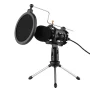 Ammoon PC/Phone Microphone,3.5mm Plug+Play Home Recording Studio Equipment for Live Broadcast Conferencing Chatting - Image 1