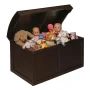 Badger Basket Child's Wooden 25 gal Barrel Top Toy Chest, Espresso - Image 5
