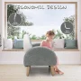 OLAKIDS Kids Sofa, Toddler Armchair with Solid Wooden Frame Anti-Tipping Design Plush Fabric, Upholstered Children Chair for Nursery Kindergarten Playroom Preschool, Gift for Boys Girls - Image 5