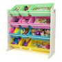 Pastel Collection White/Pastel Toy Storage Organizer with 12 Plastic Bins - Image 5