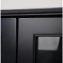 OS Home and Office Furniture Transitional Wood Accent Display Cabinet in Black - Image 4
