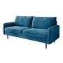Marick Wide Velvet Round Arms Small Apartment Loveseat - Image 2