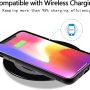Desk Wireless Charger, Headphone Wireless Charging,Desktop Grommet Power Wireless Charging Pad Compatible with iPhone12/iPhone11 Pro Max/XR/ 8 Plus Black - Image 6