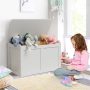 Safety Hinge Wooden Chest Organizer Toy Storage Box - Image 1