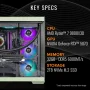 Thermaltake - LCGS View 9870M-380 Gaming Desktop AMD Ryzen 7 9800X3D 2024, 32GB DDR5 Memory, NVIDIA GeForce RTX 5070, 2TB NVMe M.2 - Green - Image 2