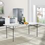 Mainstays 6 Foot Bi-Fold Plastic Folding Table, White - Image 2