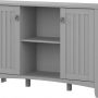 Bush Home Salinas Accent Storage Cabinet with Doors and Shelves, Farmhouse Cabinet Buffets & Sideboards - Image 1