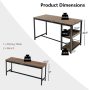 3 Pieces Dining Table Set with Wine Rack - Image 3