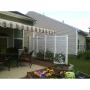 Square 4 ft. x 32 in. Black Vinyl Decorative Screen Panel - Image 5